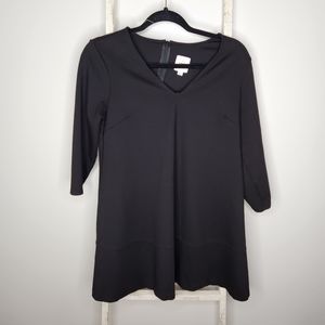 The Nines by Hatch XS black 3/4 sleeve v-neck maternity tunic top